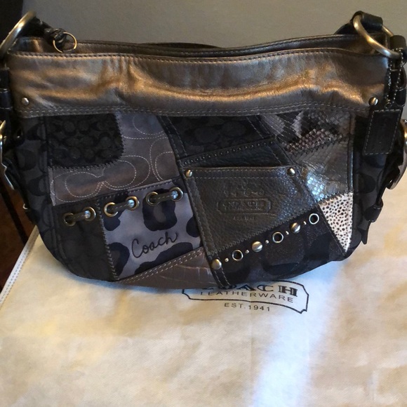 Beautiful patchwork Coach bag - Picture 1 of 7